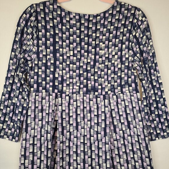 ALFANI Navy Blue and Lavender Tunic Hi/Low Top P/M - Picture 3 of 5